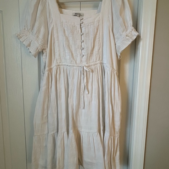 Madewell Dresses & Skirts - Madewell Puff Sleeve Drawstring Waist Dress
